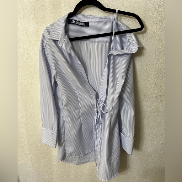 Brand new never worn Jacquemus blouse off-shoulder shirt - Picture 6 of 8